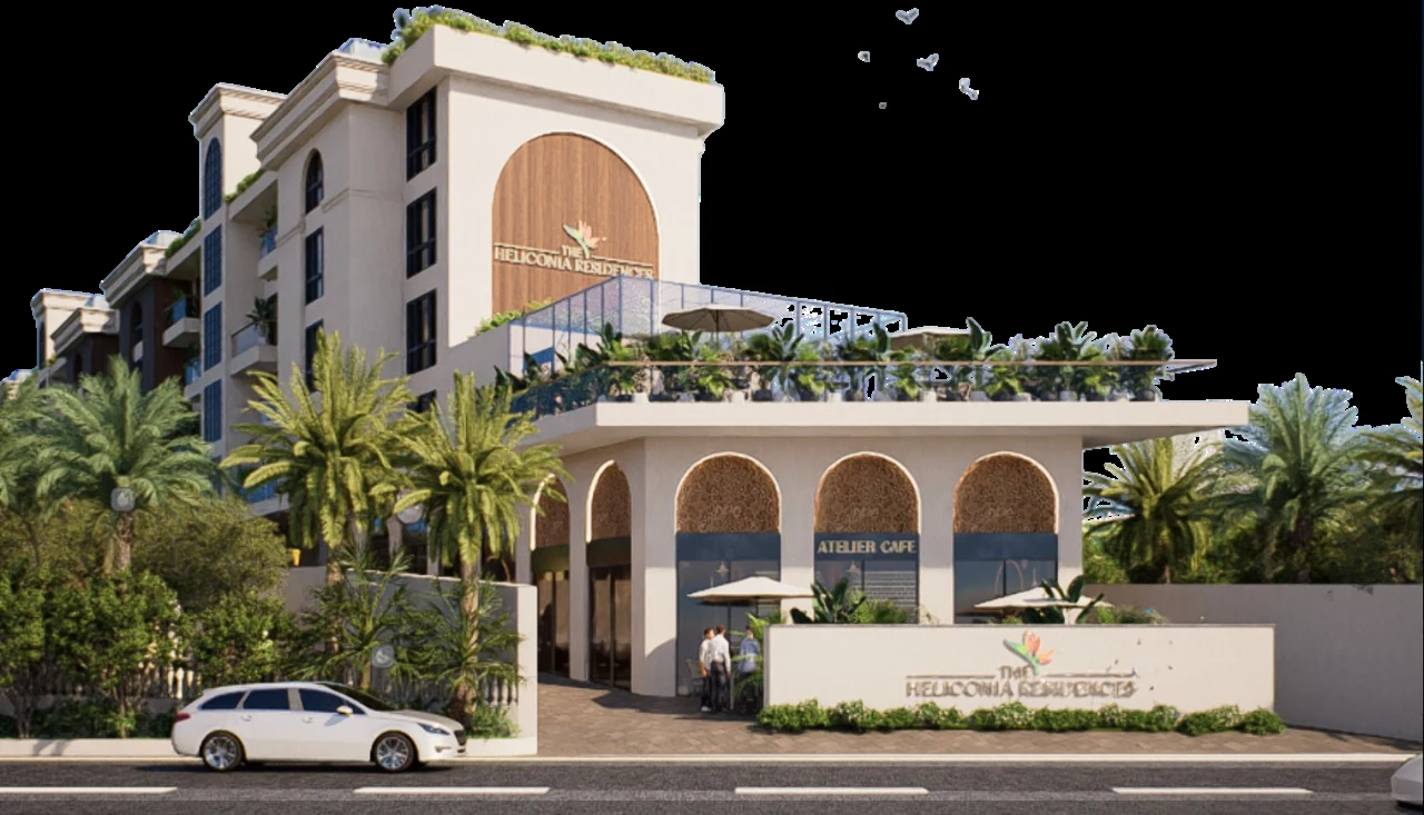 Heliconia Vagator architectural arrival