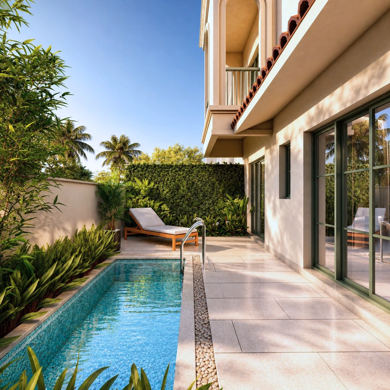Private pool at an Elora Tivim villa